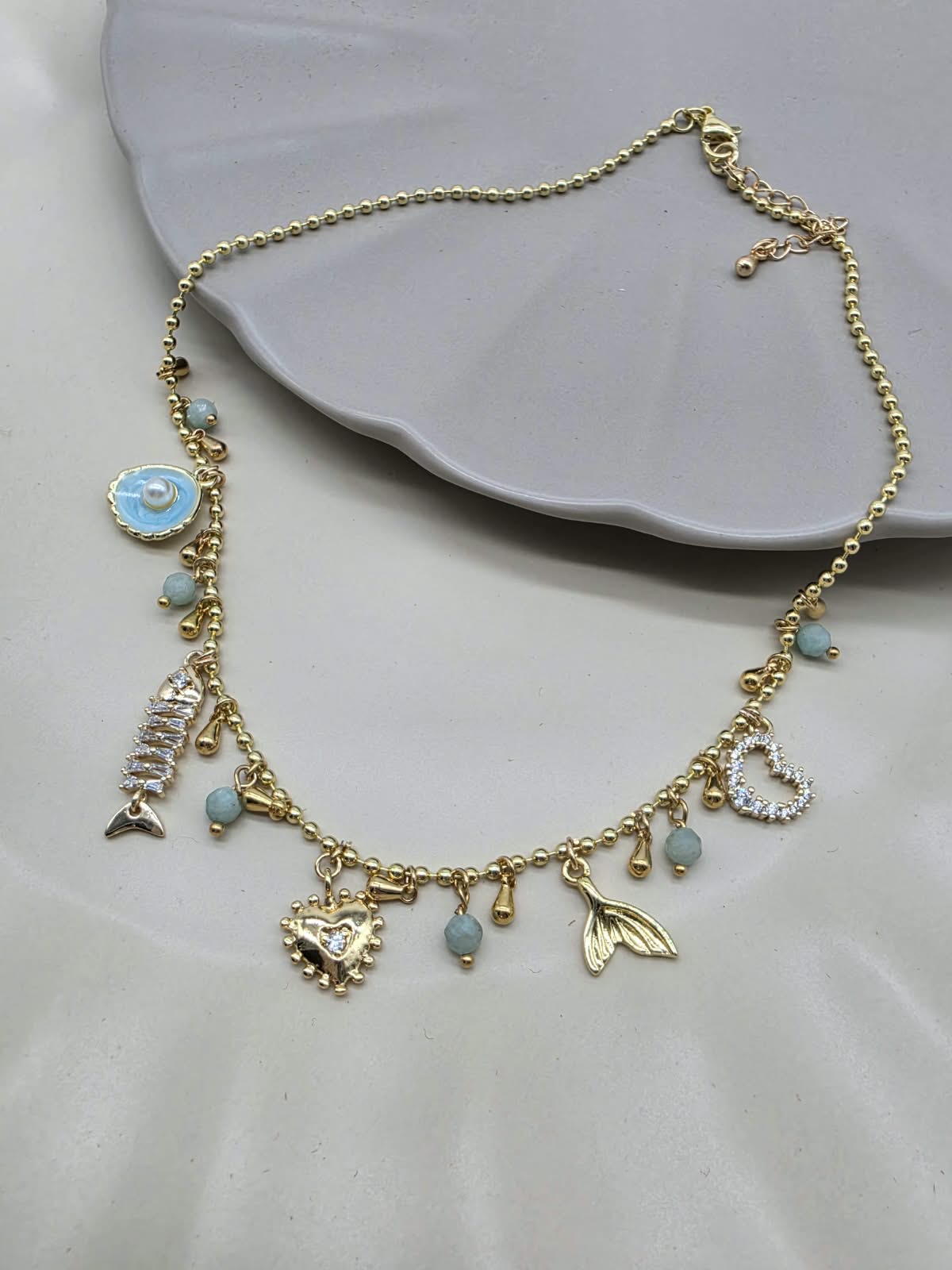 Choker mar amazonita.