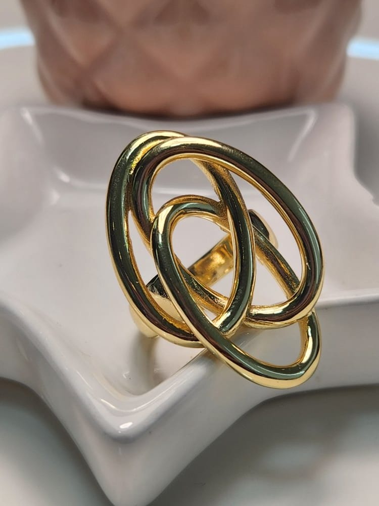Anillo ajustable liso nudo