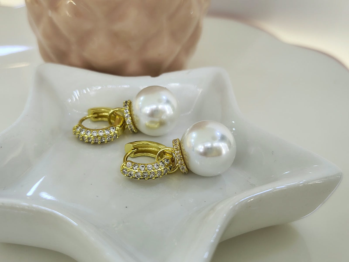 HUGIE ZIRCONIA PERLA DORADA