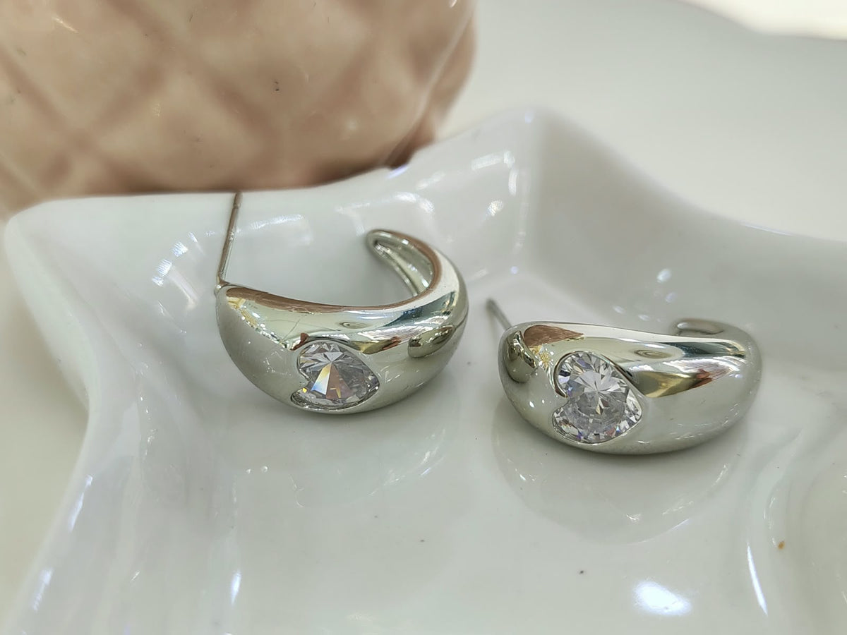 ARETE GOTA ZIRCONIA RODIO