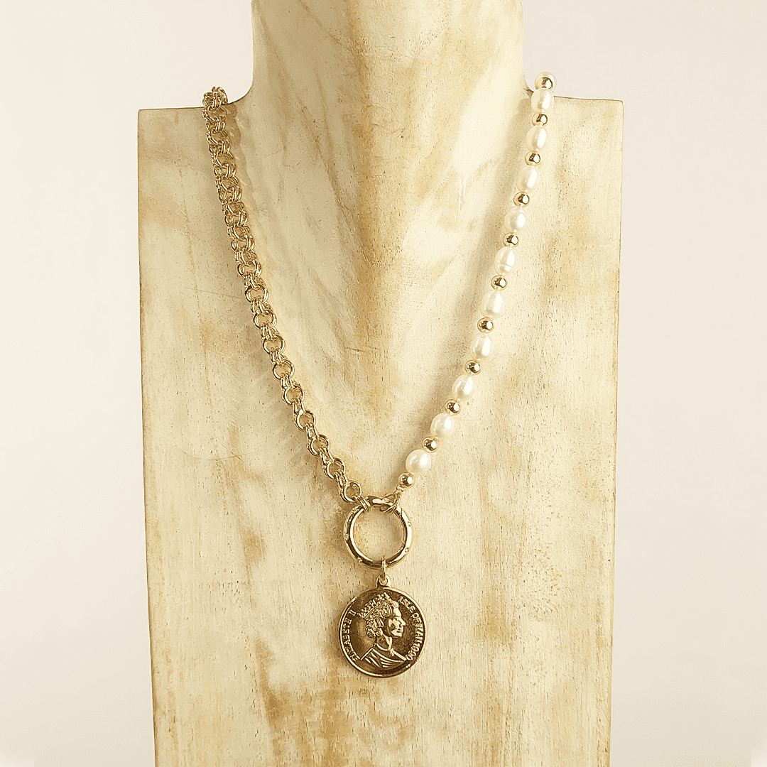 Collar de eslabones línea premium con medalla