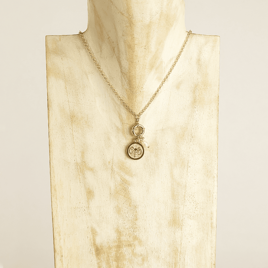Collar de eslabones línea sodiaco aries