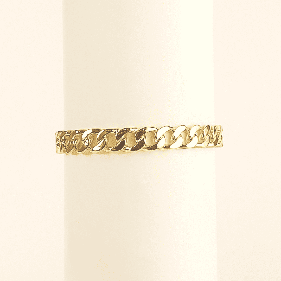 Pulsera de eslabones dorada