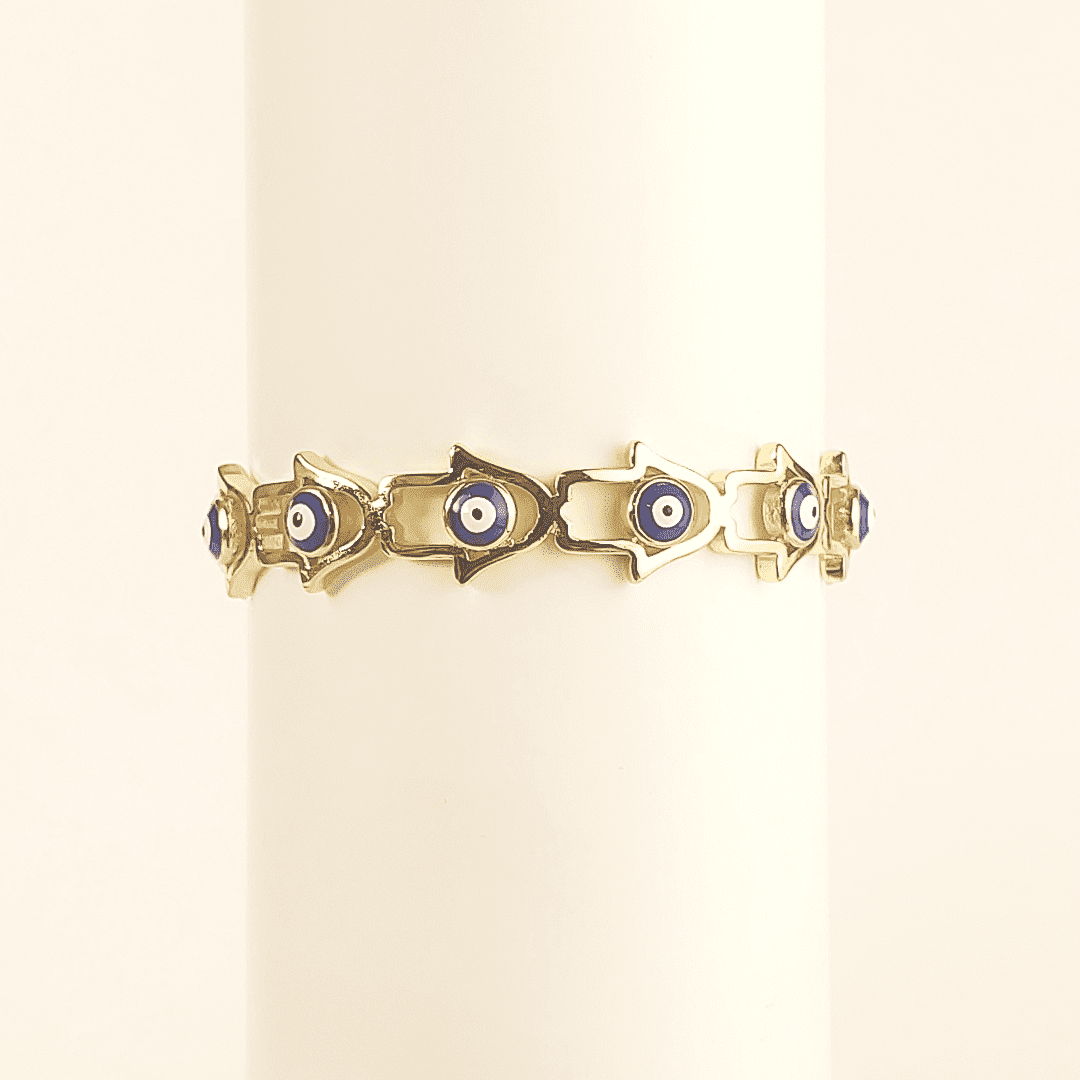 Pulsera de eslabones ojo turco