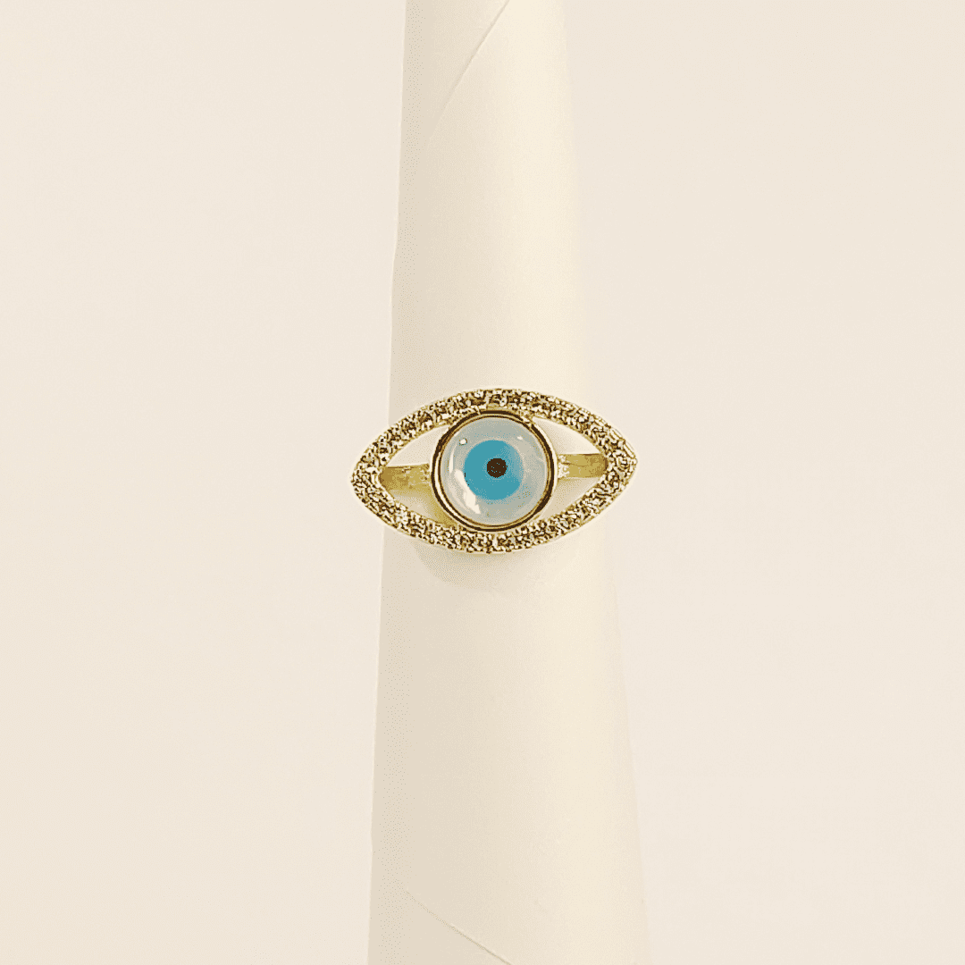 Anillo con ojo turco
