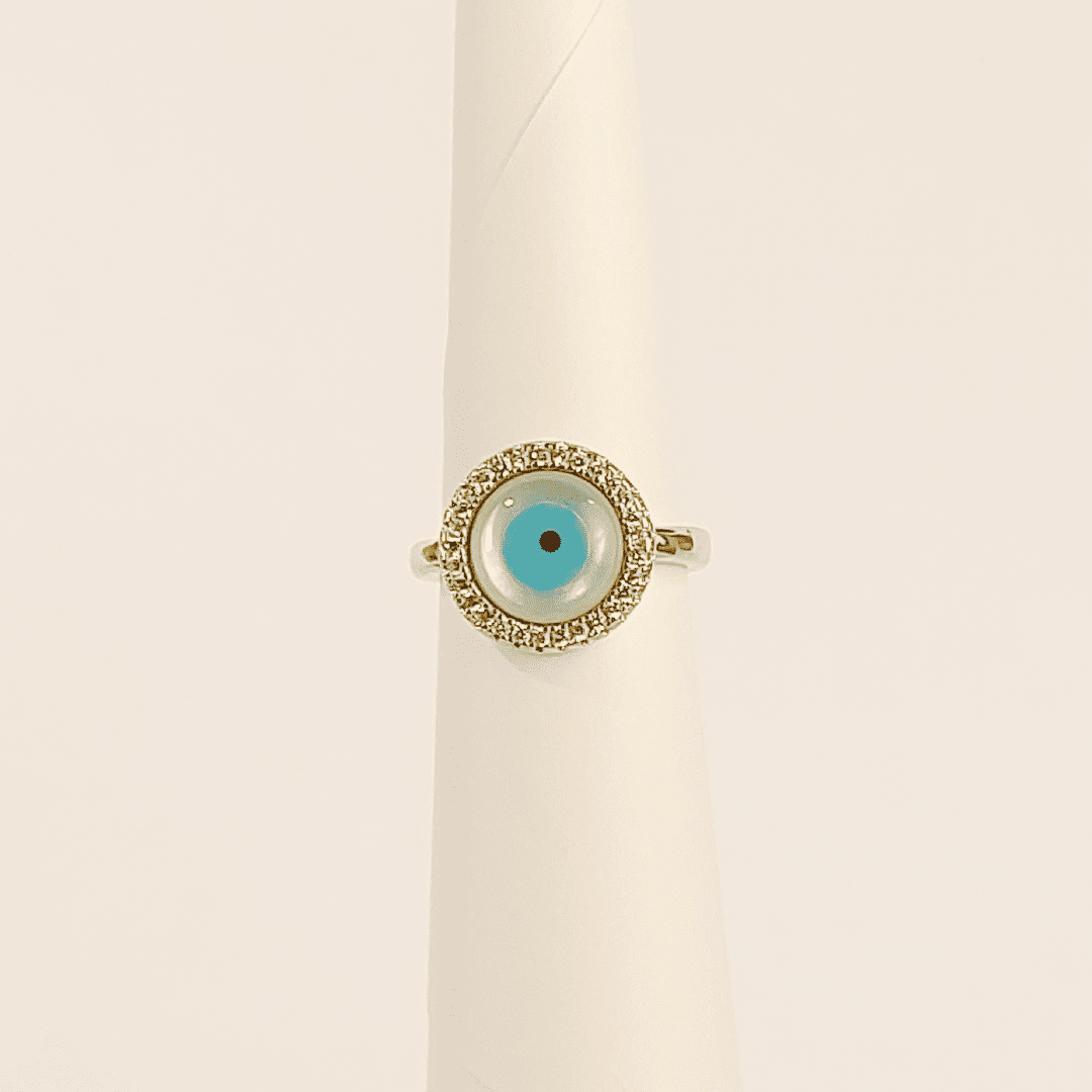 Anillo con ojo turco