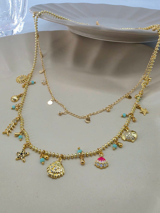 Collar doble multi dijes mar.