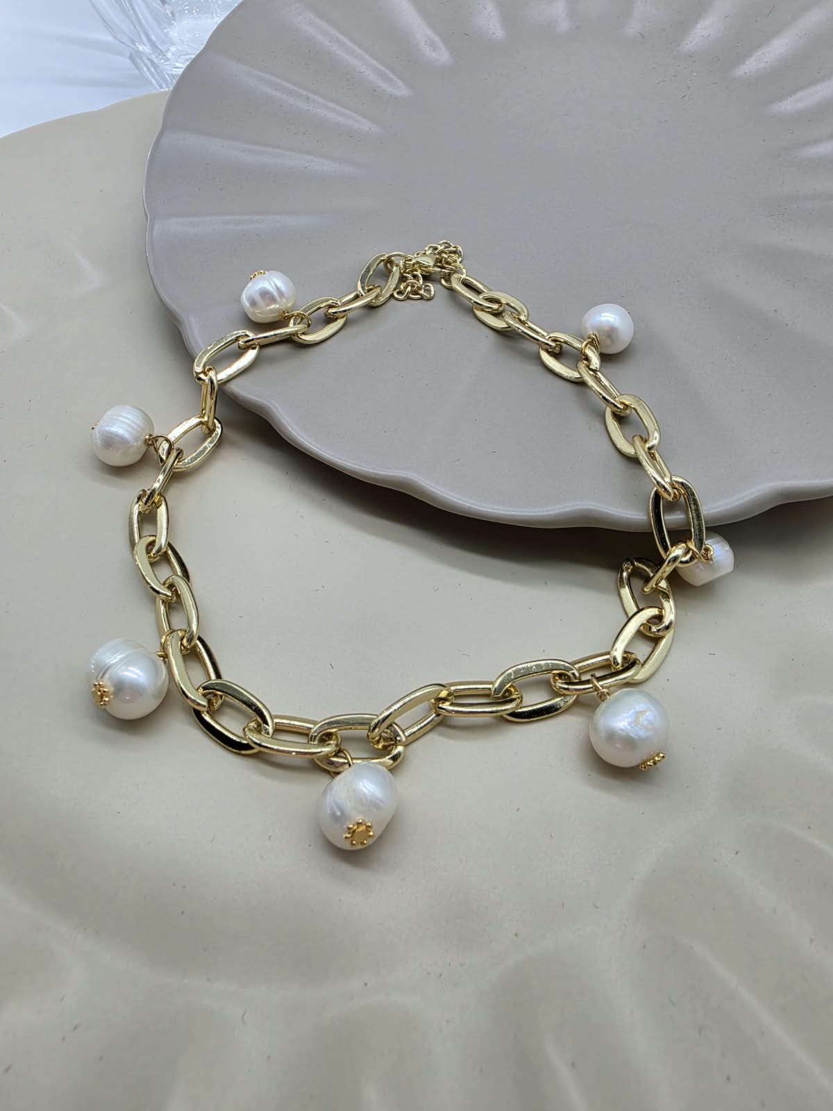 Choker perlas XL.