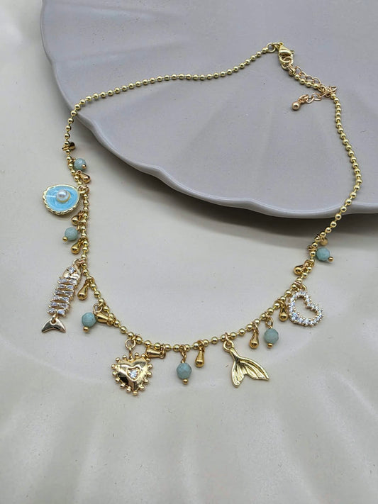 Choker mar amazonita.