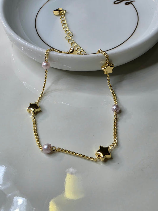 PULSERA ESTRELLAS PERLITAS