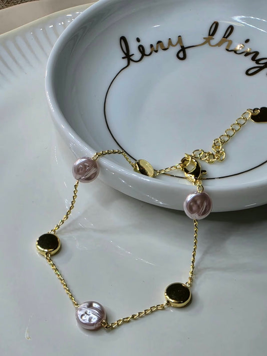 PULSERA LUNETAS MADRE PERLA