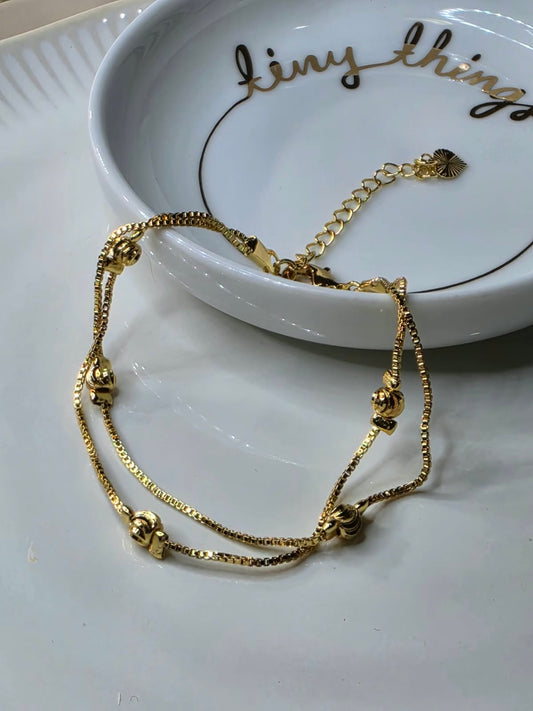 PULSERA DOBLE DIAMANTADA