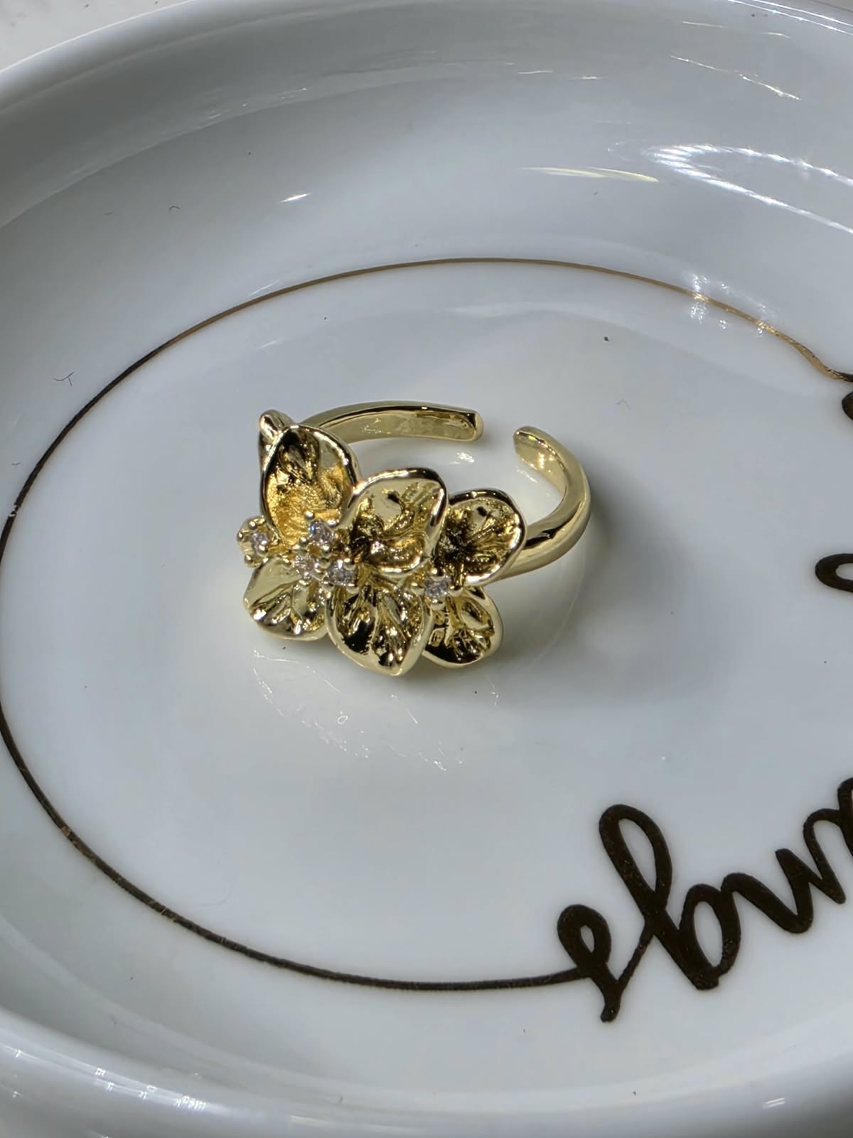 ANILLO FLOR LISO