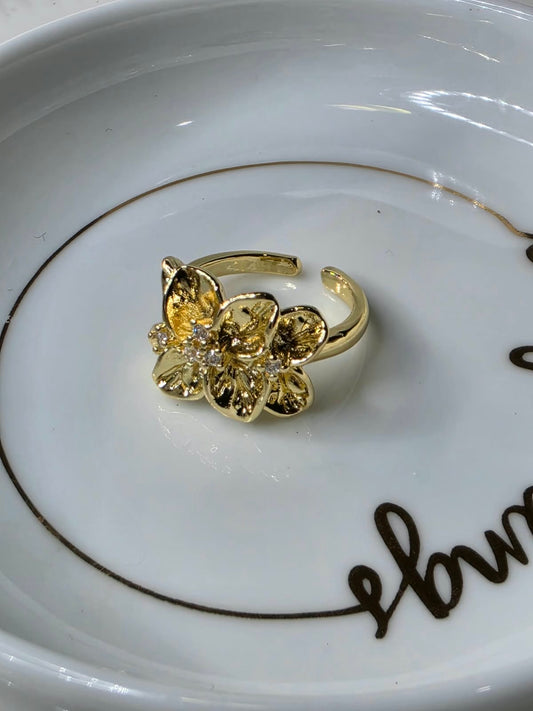 ANILLO FLOR LISO