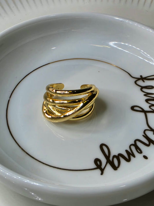 ANILLO RAYADO TRENZADO