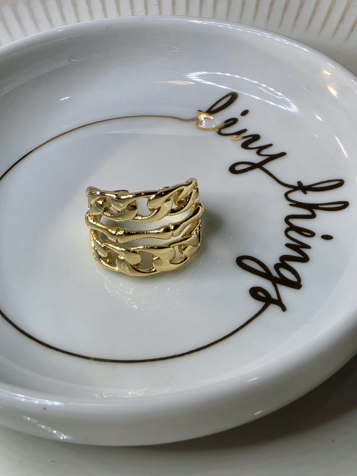 ANILLO CADENA LISO