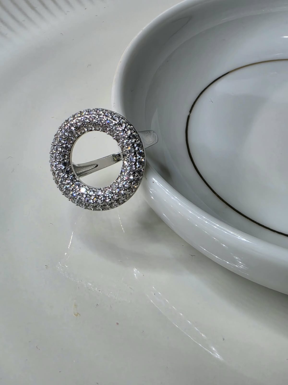 ANILLO RODIO CIRCULO ZIRCONIA