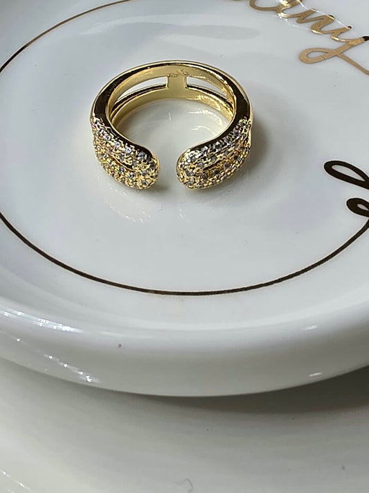 ANILLO DOBLE ZIRCONIA