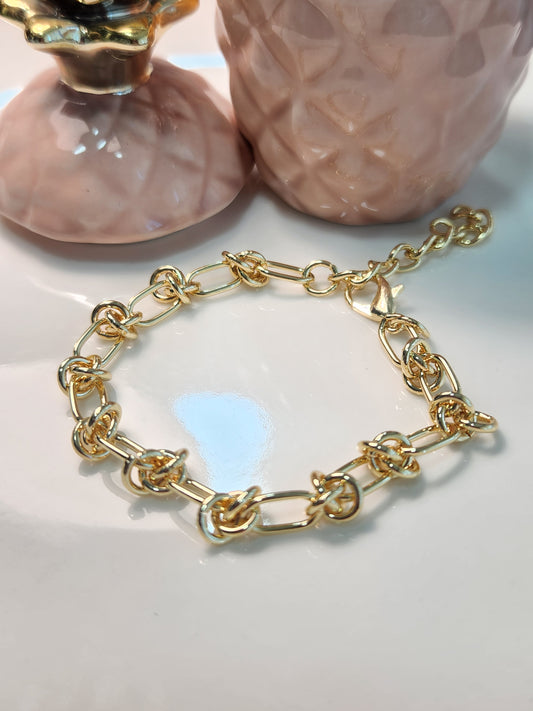 Pulsera argollas nudo con extension