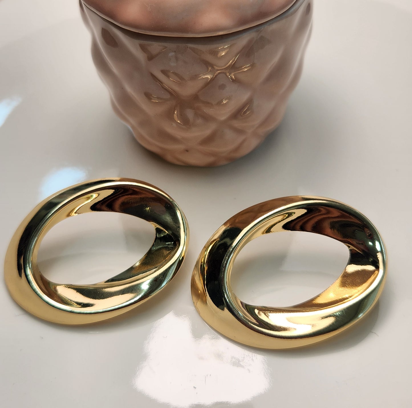 Arete chunky circulo liso