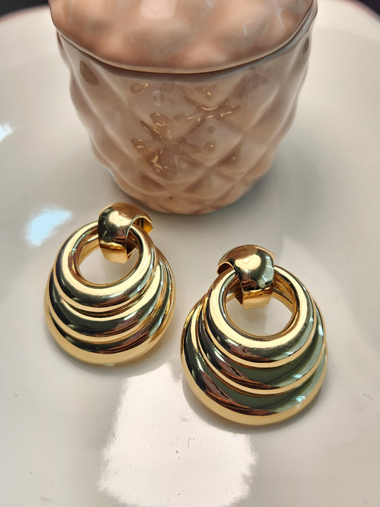 Arete chunky circulo espiral liso.