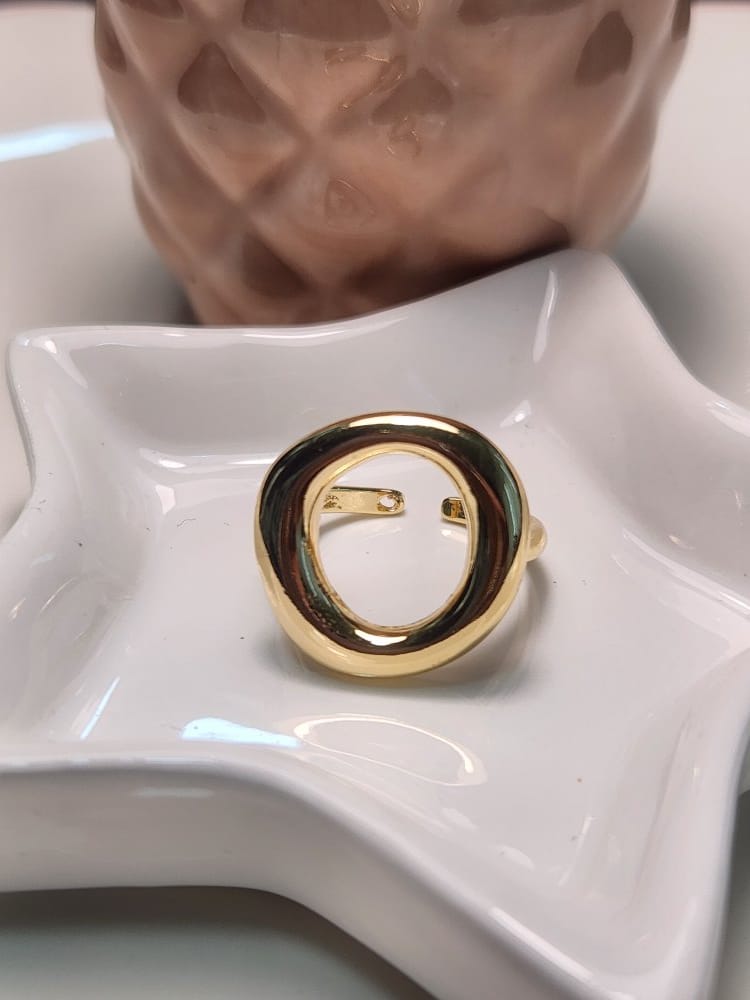 Anillo ajustable cuadro liso chunki