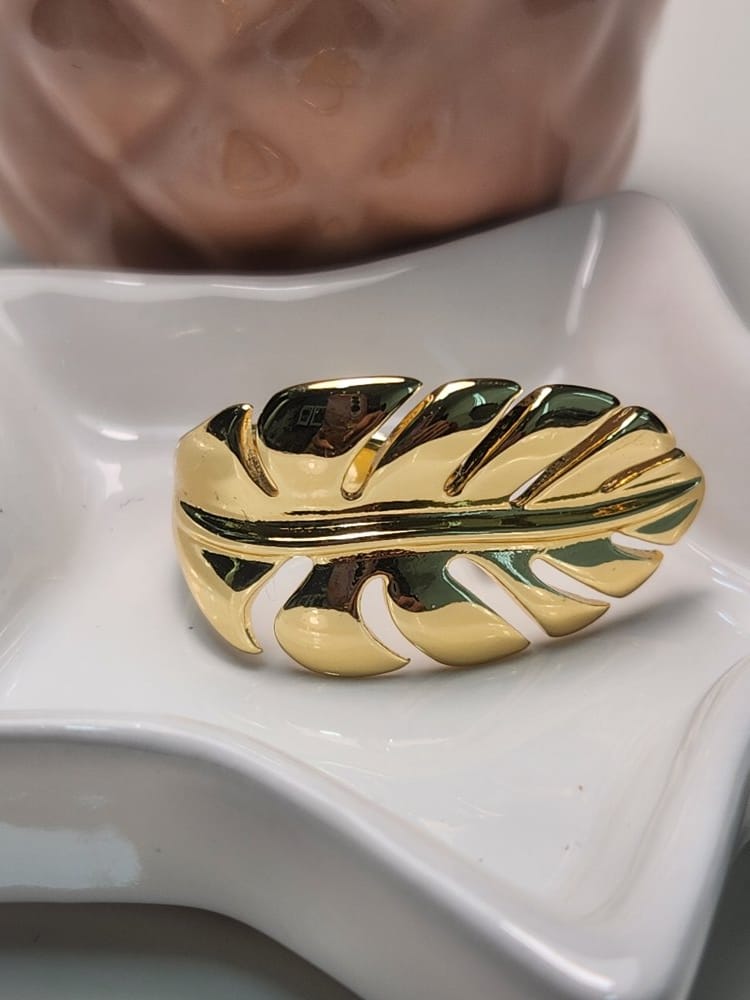 Anillo ajustable hoja lisa