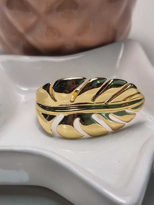 Anillo ajustable hoja lisa