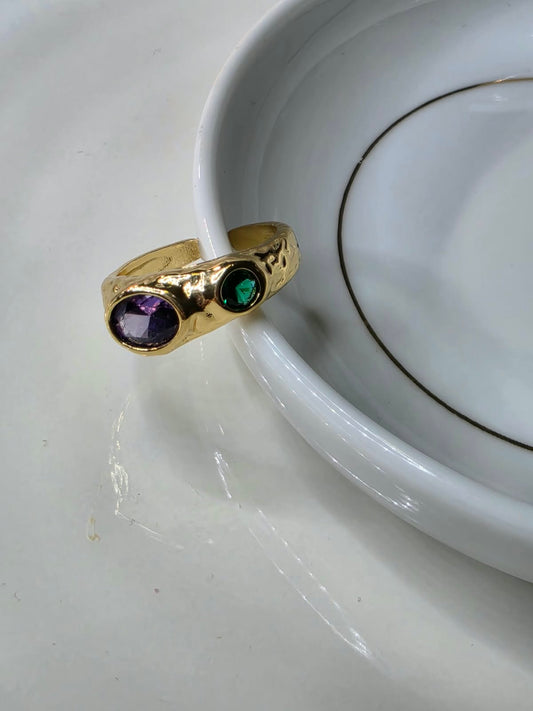 ANILLO ZIRCONIA COLORES