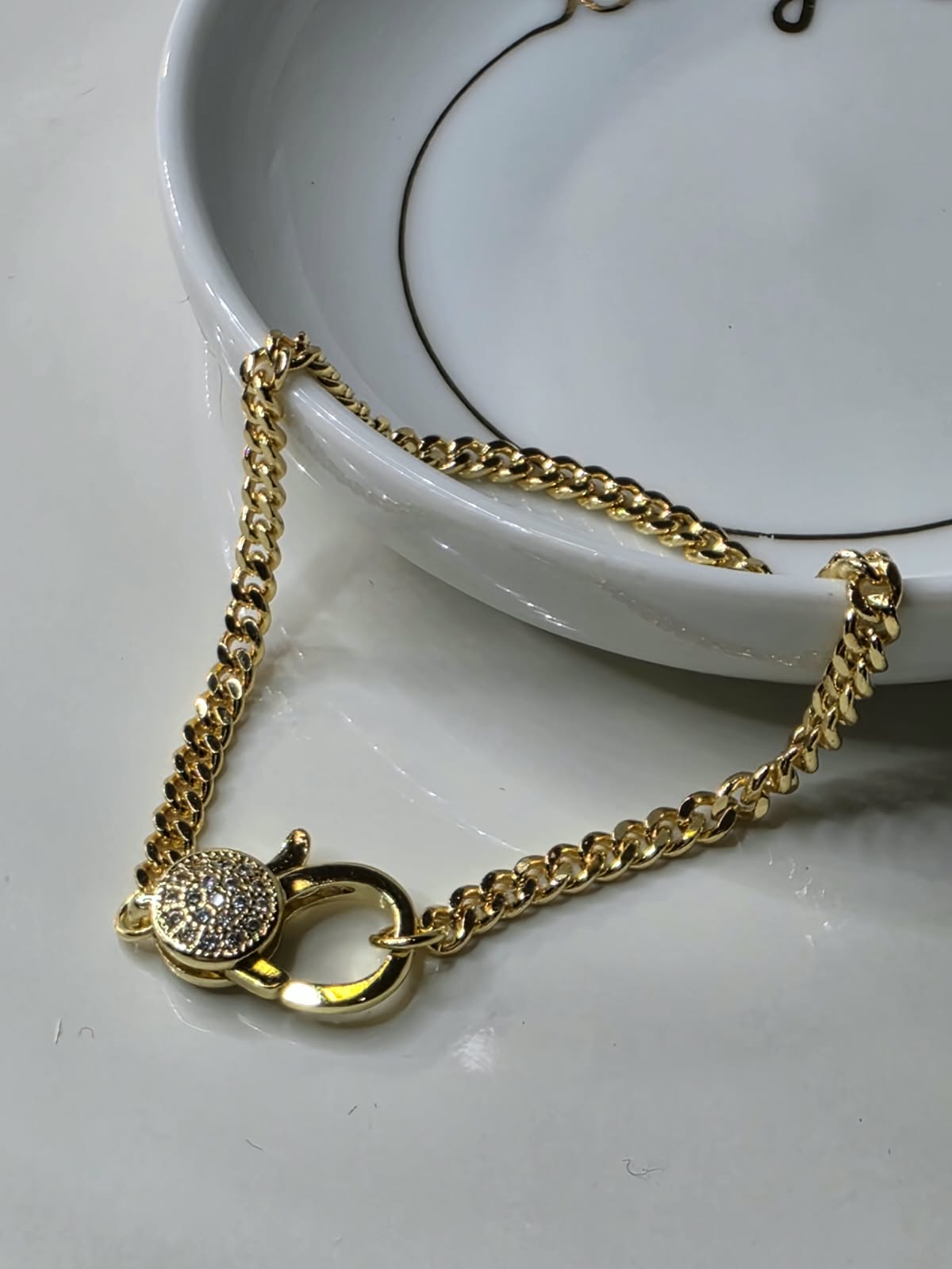 PULSO BARBADO PERICO CIRCULO ZIRCONIA