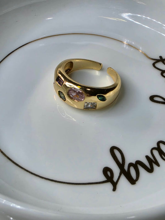 ANILLO ZIRCONIA COLORES